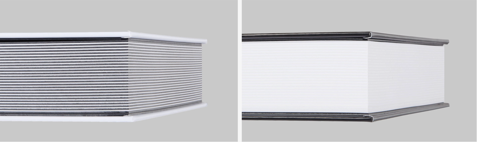 Natural layered and clean painted edge options