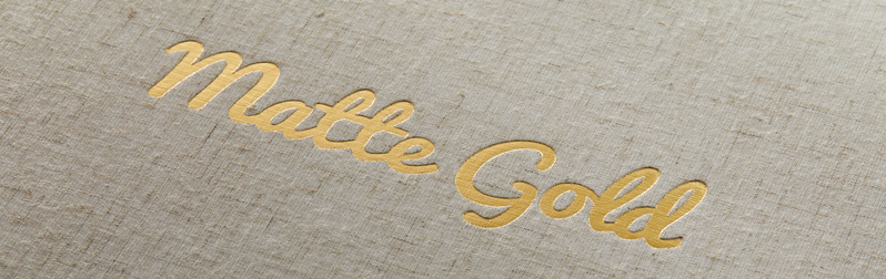 Matte Gold foil